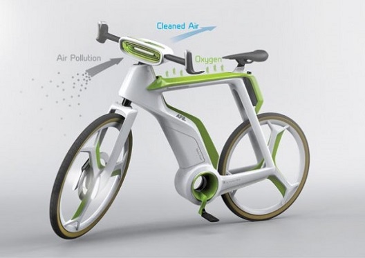 Велосипед што го прочистува воздухот